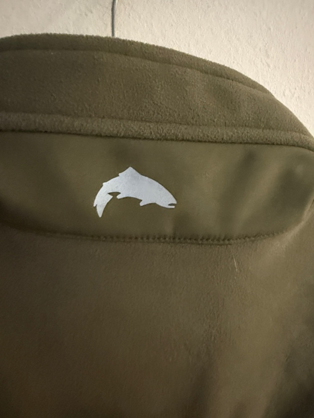 Simms XL Fishing Windstopper Olive Performance Softshell Jacket Chest pockets - Picture 7 of 8